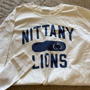 Nittany Lions Long Sleeve Shirt - White and Blue
